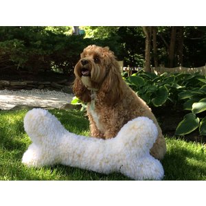 Huggle Hounds Huggle 2'  Fleece Bone w Sqkr