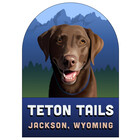 Teton Tails Sticker Copper Lab