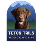 Teton Tails Magnet  Copper Lab