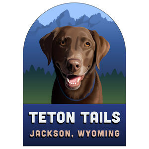 Teton Tails Magnet  Copper Lab