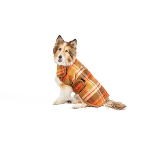 Chilly Rust Plaid Blanket Coats