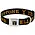 Buckle Down Yellowstone Y Collar Black w orange logo