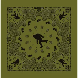 The Bandanna Co Bandanna Green Sasquatch Woods 22"