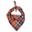 Worthy Dog Worthy Orange/Navy Plaid Bandana