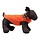 Worthy Dog Worthy Orange/Navy Plaid Fargo Fleece reversible