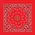 The Bandanna Co Bandanna Red  Paisley 22"