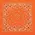 The Bandanna Co Bandanna Neon Orange Paisley 22"