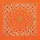The Bandanna Co Bandanna Neon Orange Paisley 22"