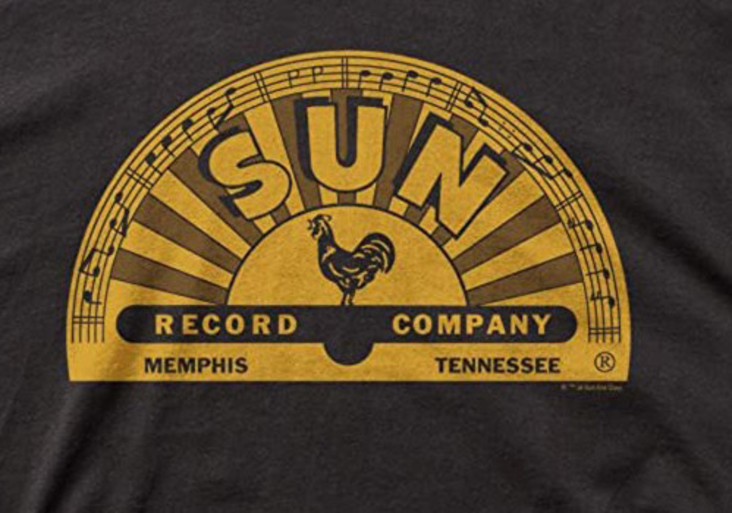 Sun Records Original Logo T Shirt Wax Trax Records
