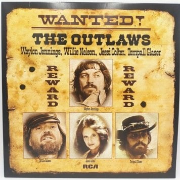 Sony Outlaws, The - Wanted LP (Waylon Jennings, Willie Nelson, Jessi Colter)