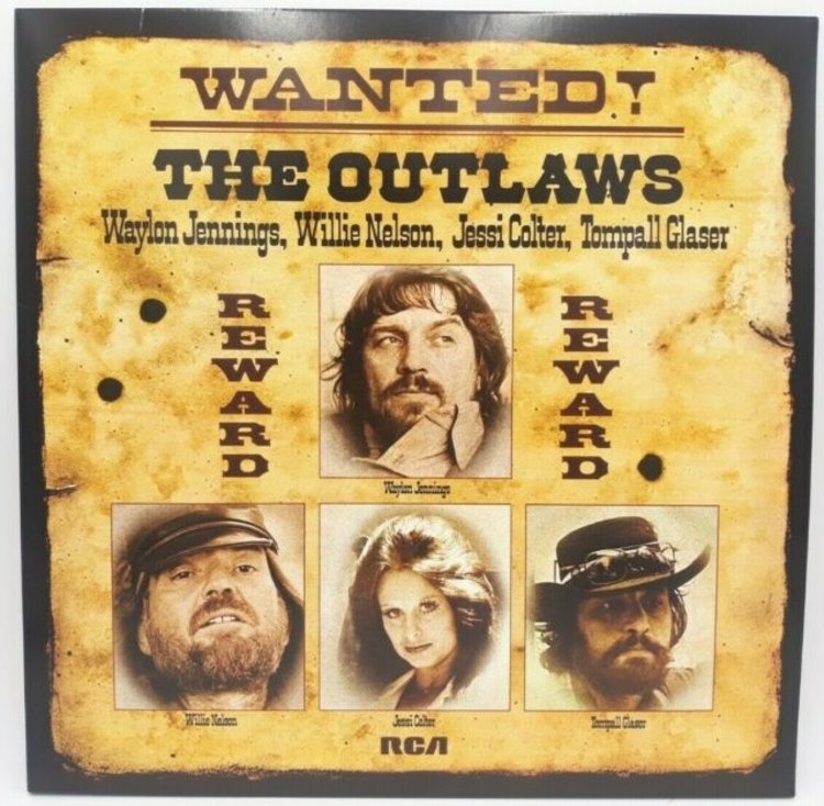 Sony Outlaws, The - Wanted LP (Waylon Jennings, Willie Nelson, Jessi Colter)