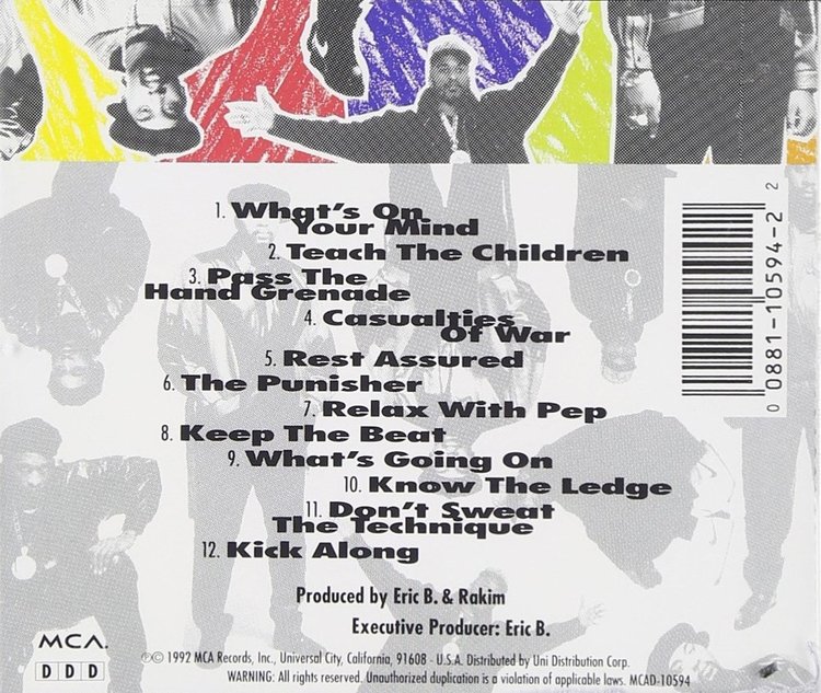 Geffen Eric B & Rakim - Don't Sweat the Technique LP