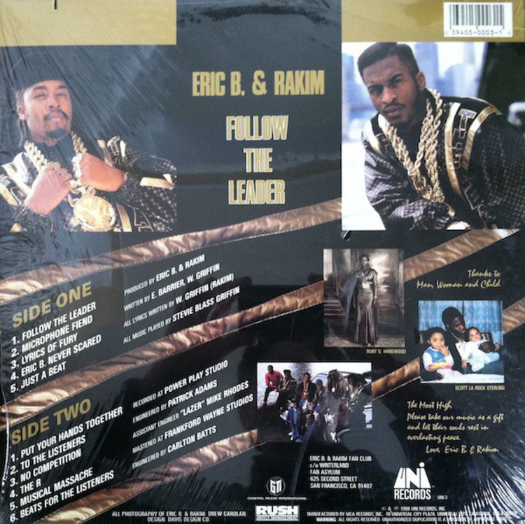 Geffen Eric B & Rakim - Follow the Leader LP
