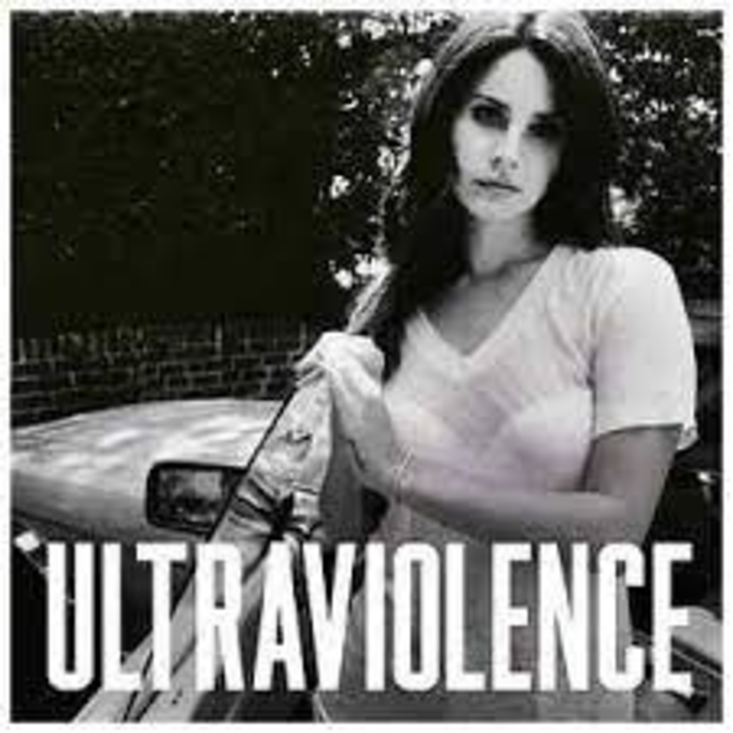 Ultraviolence Poster Black and White Lana Del Rey Album Cover - Happy Place  for Music Lovers