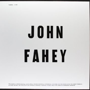 Takoma Fahey, John - Blind Joe Death LP
