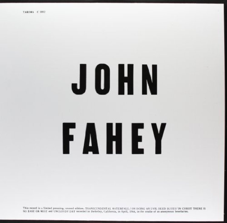 Takoma Fahey, John - Blind Joe Death LP