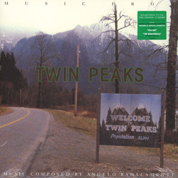 Rhino Twin Peaks Soundtrack (music from) LP (1990 green vinyl Angelo Badalamenti)