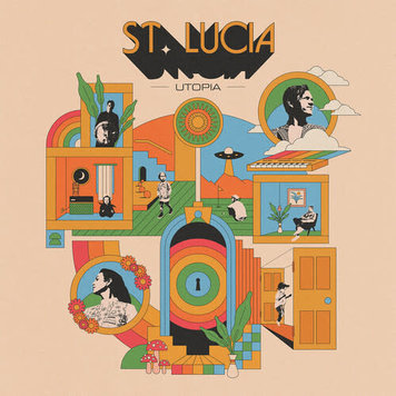 Nettwerk Records St. Lucia - Utopia 2LP (180g yellow/blue vinyl)