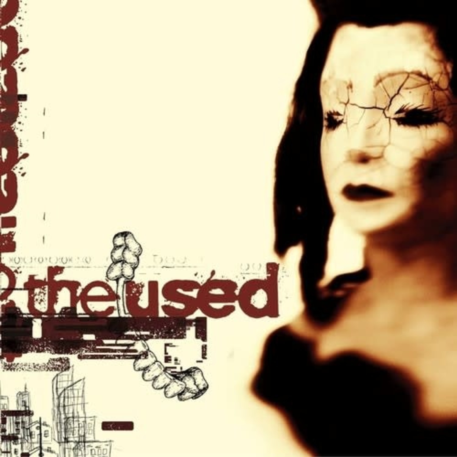 The used [Milky Clear Ox Blood Splatter Vinyl]