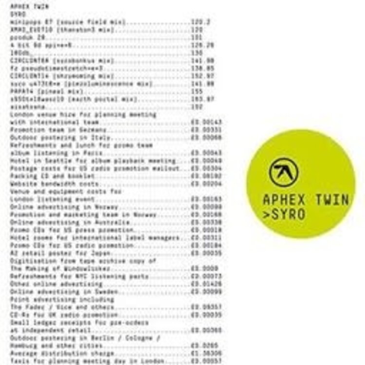 Warp Aphex Twin - Syro 3LP
