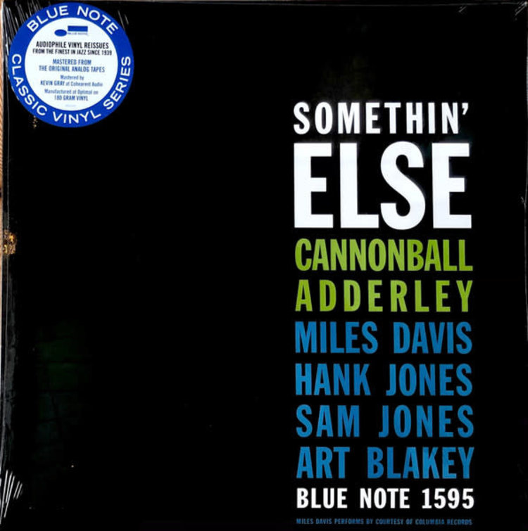 Blue Note Adderley, Cannonball - Somethin' Else LP (180g Classic Vinyl Series)