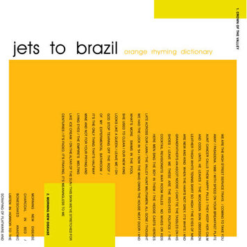 Epitaph Jets to Brazil - Orange Rhyming Dictionary 2LP (180g)