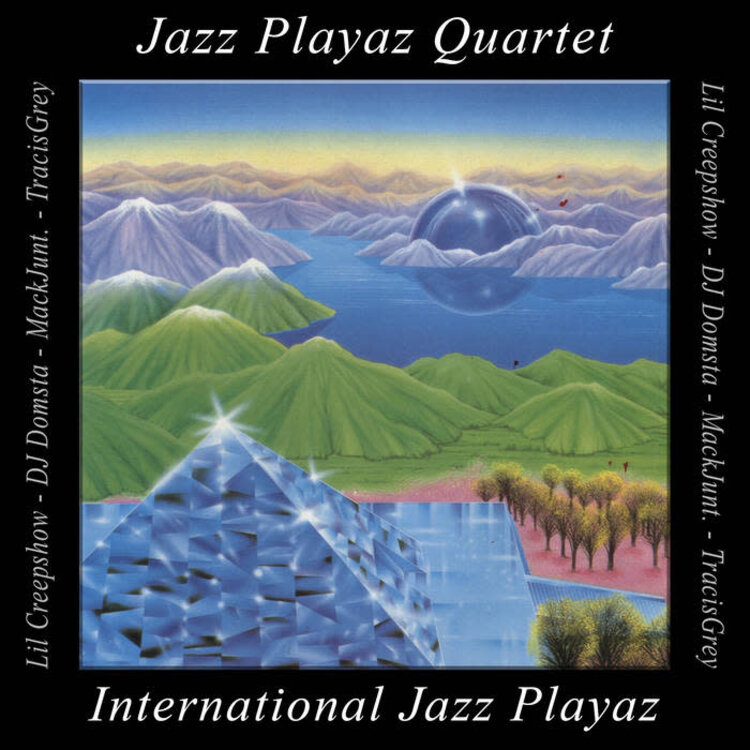 Jazz Playaz Quartet - International Jazz Playaz  LP (ltd. ed. white & blue splatter)