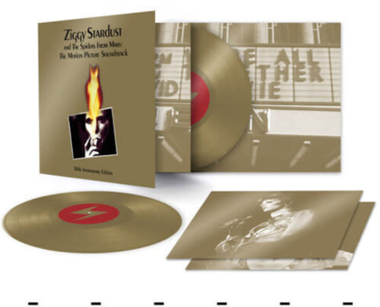 Ziggy Stardust & the Spiders From Mars Soundtrack 2LP (gold vinyl