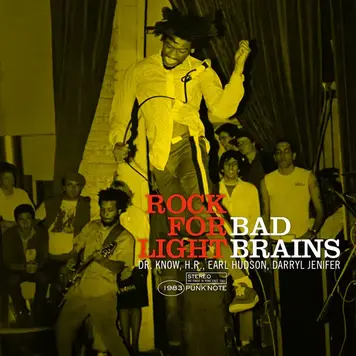 Org Music Bad Brains - Rock for Light LP (punk note edition)