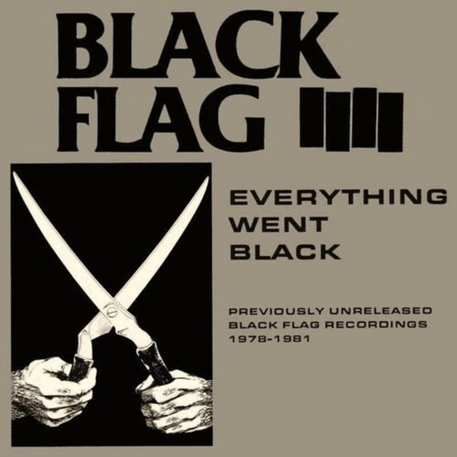 Black Flag - Everything Went Black LP - Wax Trax Records