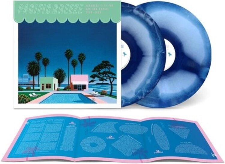Various - Pacific Breeze 1 2LP (blue green vinyl Japanese City Pop, AOR & Boogie '76-'86)