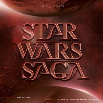 Diggers Factory Star Wars Saga Soundtrack 2LP (Prague Philharmonic Orchestra, red vinyl)