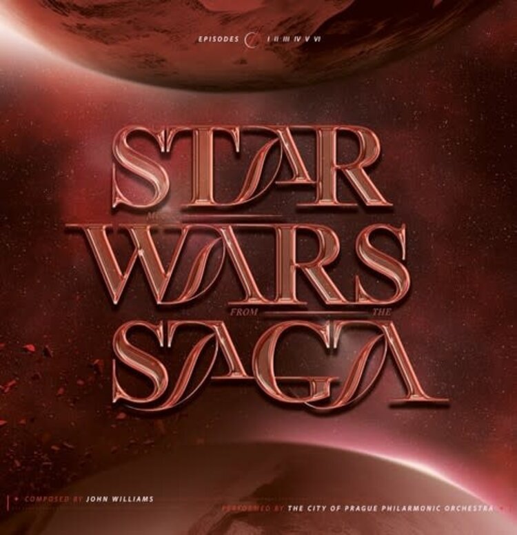 Diggers Factory Star Wars Saga Soundtrack 2LP (Prague Philharmonic Orchestra, red vinyl)
