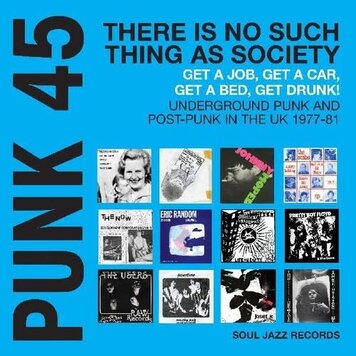 Soul Jazz Records Various - PUNK 45: Underground Punk and Post-Punk in the UK '77-'81 2LP (blue vinyl)