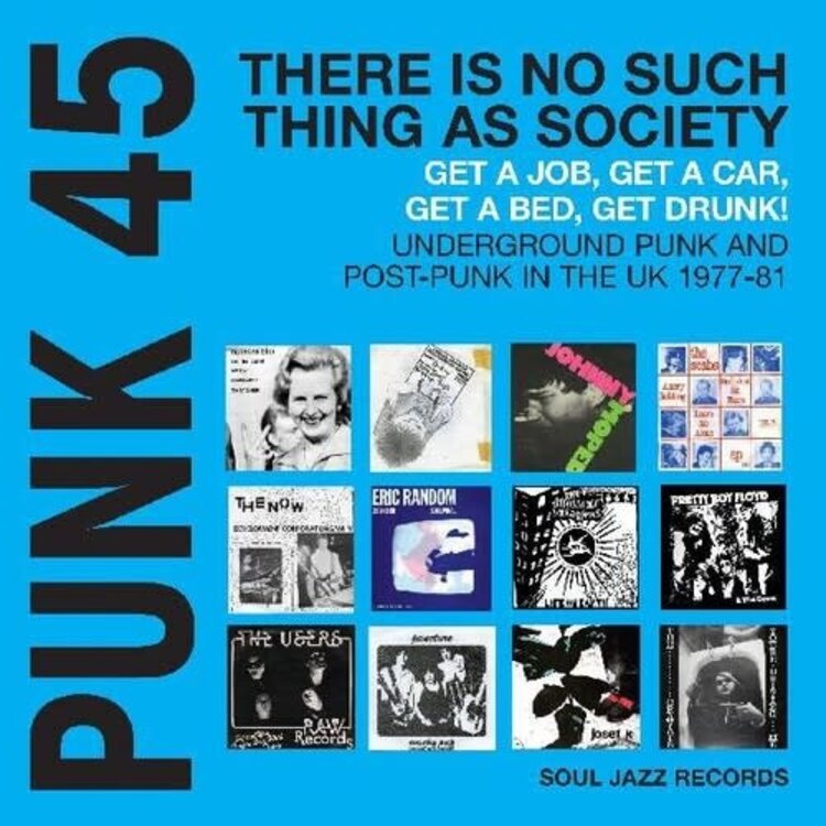Soul Jazz Records Various - PUNK 45: Underground Punk and Post-Punk in the UK '77-'81 2LP (blue vinyl)