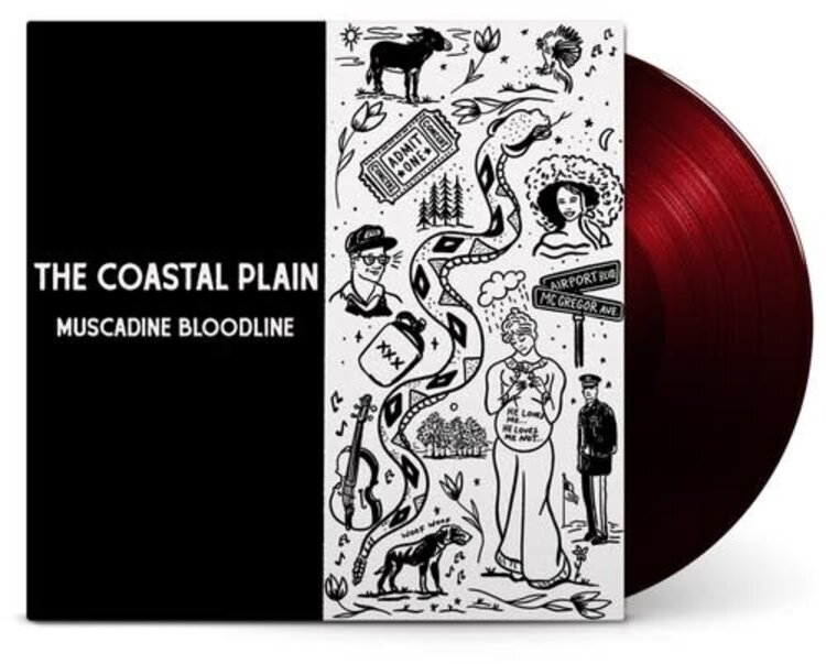 Stancaster Music Muscadine Bloodline - the Coastal Plain LP (maroon, autographed/Star Signed)