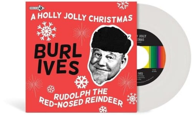 Geffen Ives, Burl - Holly Jolly Christmas 7" (white vinyl)