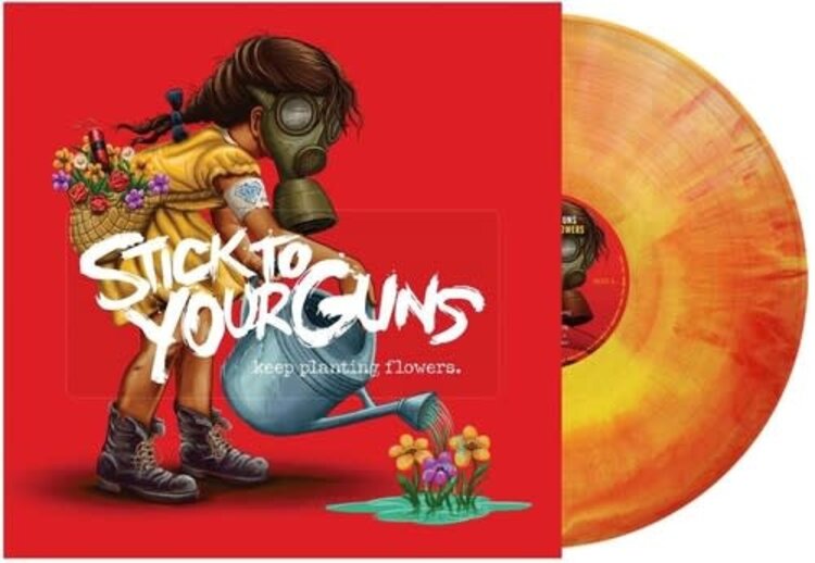Sharptone Records Stick To Your Guns - Keep Planting Flowers LP (red/yellow galax y vinyl)