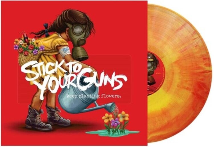 Sharptone Records Stick To Your Guns - Keep Planting Flowers LP (red/yellow galax y vinyl)