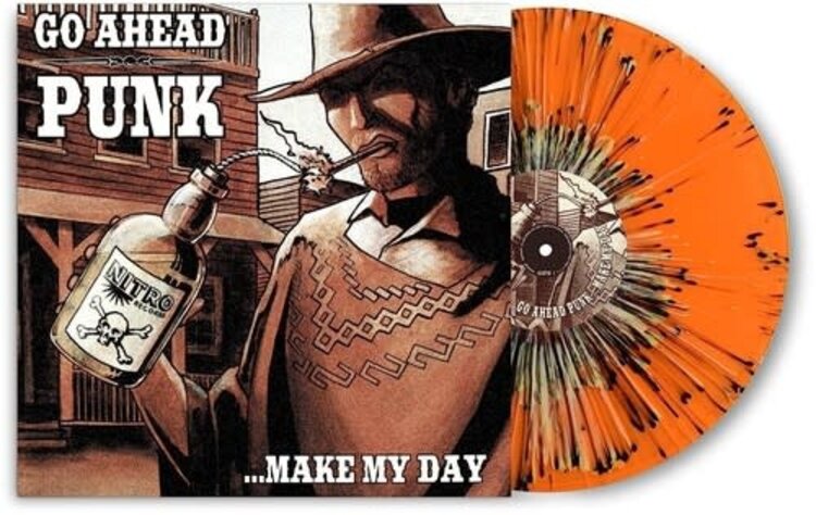 Various - Go Ahead Punk Make My Day LP (orange/black vinyl)