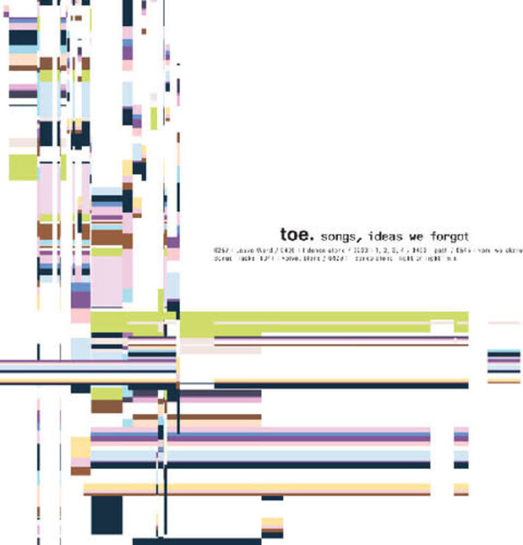 toe - Songs, Ideas We Forgot LP (eraser smudge vinyl)