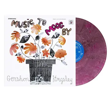 Kingsley, Gershon - Music To Moog By LP (deluxe, strawberry w/black swirl vinyl)