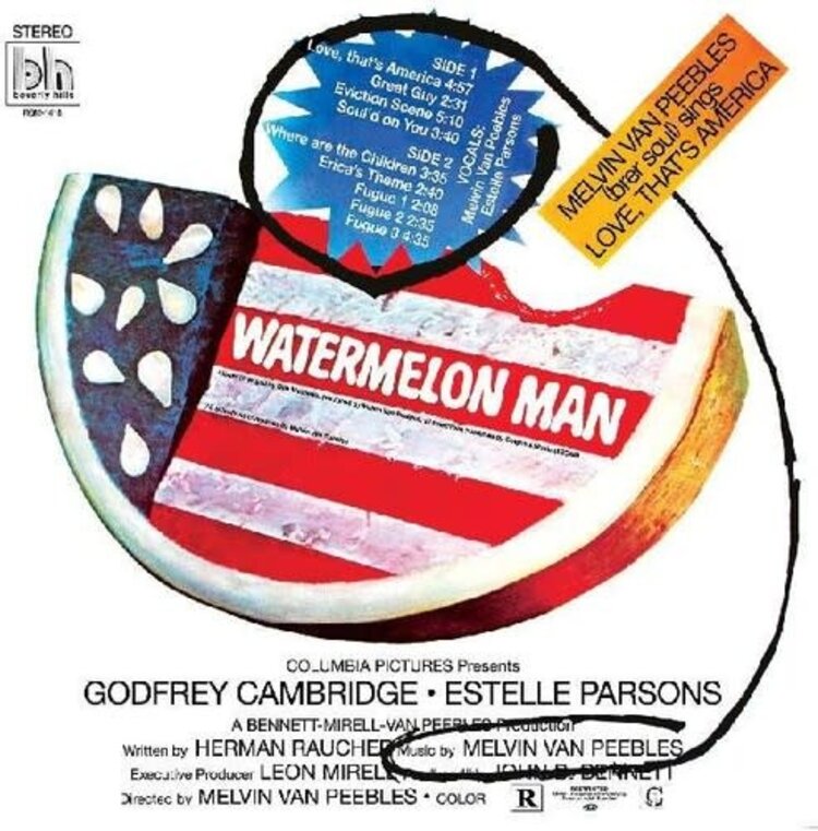 Watermelon Man Soundtrack (1970) LP (Melvin Van Peebles) (Green Vinyl)