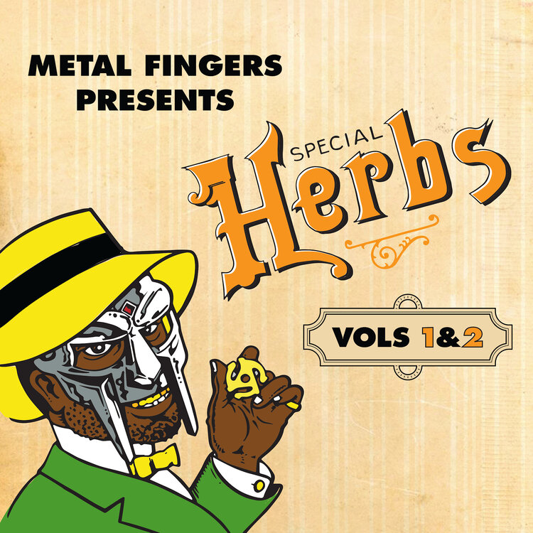 Rhymesayers MF Doom - Metal Fingers Presents: Special Herbs Vol. 1 & 2 2LP (mustard yellow vinyl)