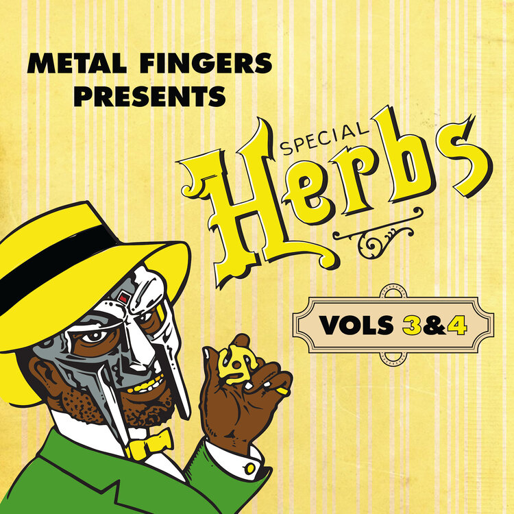 Rhymesayers MF Doom - Metal Fingers Presents: Special Herbs Vol. 3 & 4 2LP (lemon yellow vinyl)