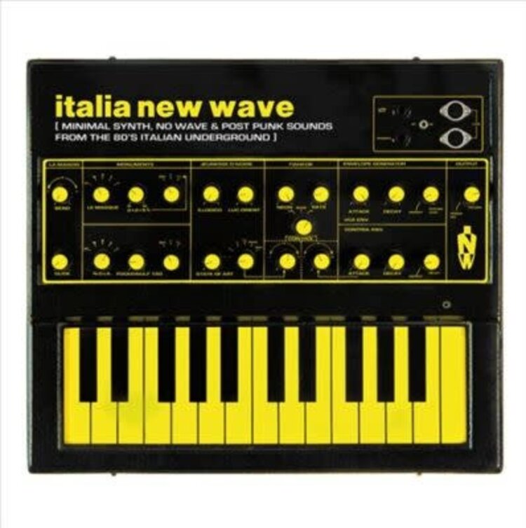 Spittle Records Various - Italia New Wave LP (yellow vinyl)