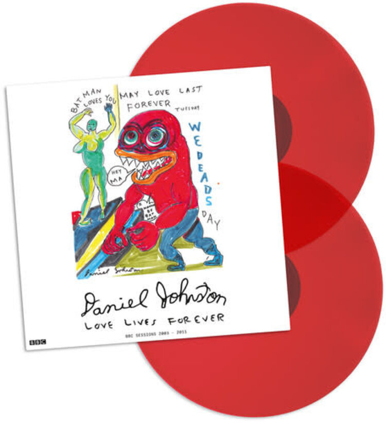 Trussed Recordings Johnston, Daniel - Love Lives Forever: BBC Sessions 2003-2011 2LP (red vinyl)