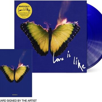 Intersope Maroon 5 - Love Is Like LP (blue vinyl, limited edition) (signed insert)