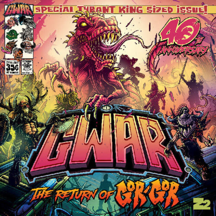 GWAR -  The Return of Gor Gor LP (deluxe, green etched zoetrope vinyl In hard back book)