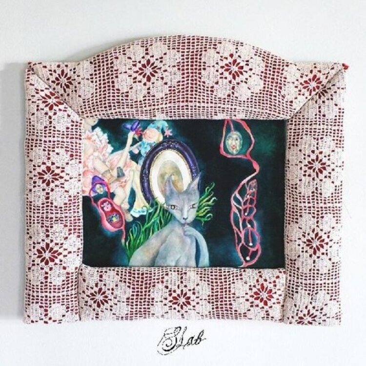 Wombo - Slab / Keesh Mountain LP (CLOUDY CLEAR VINYL)